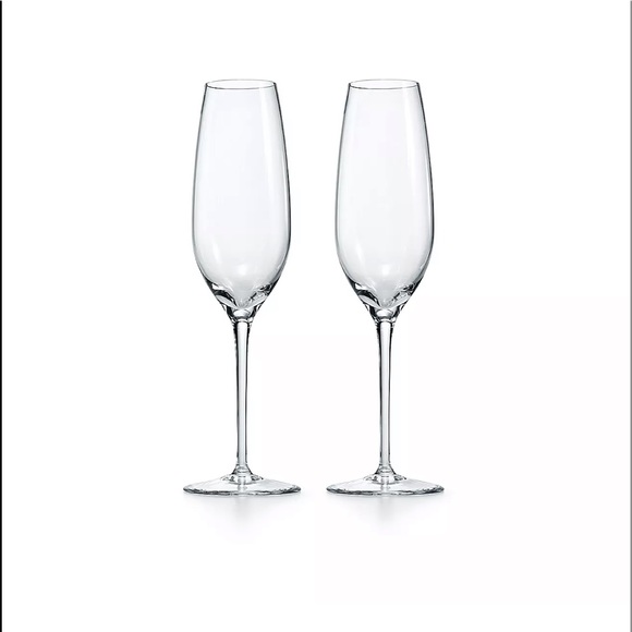 Tiffany & Co. Dining Set Of 3 Tiffany Classic Champagne Flutes